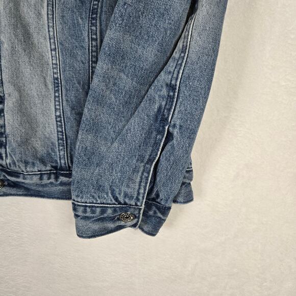 Pacsun Sherpa Lined Denim Jean Jacket Mens Medium - Picture 9 of 9
